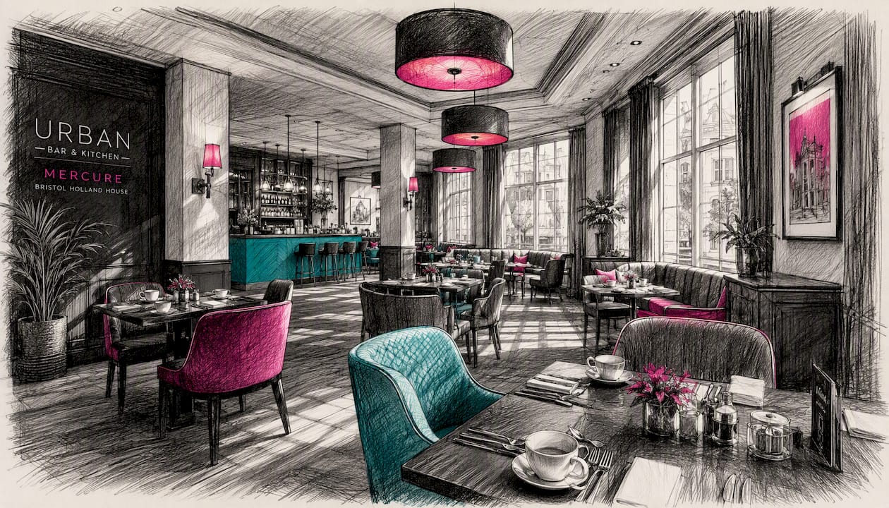 Urban Bar & Kitchen breakfast dining area