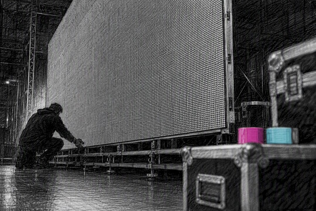 LED wall installation inside Manchester event venue
